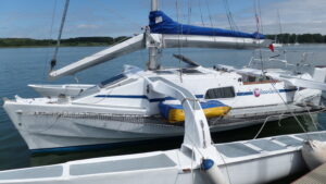 Swing rig on Paul's Trimaran
